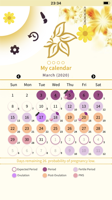 Calendário do Ciclo Menstrual screenshot 3