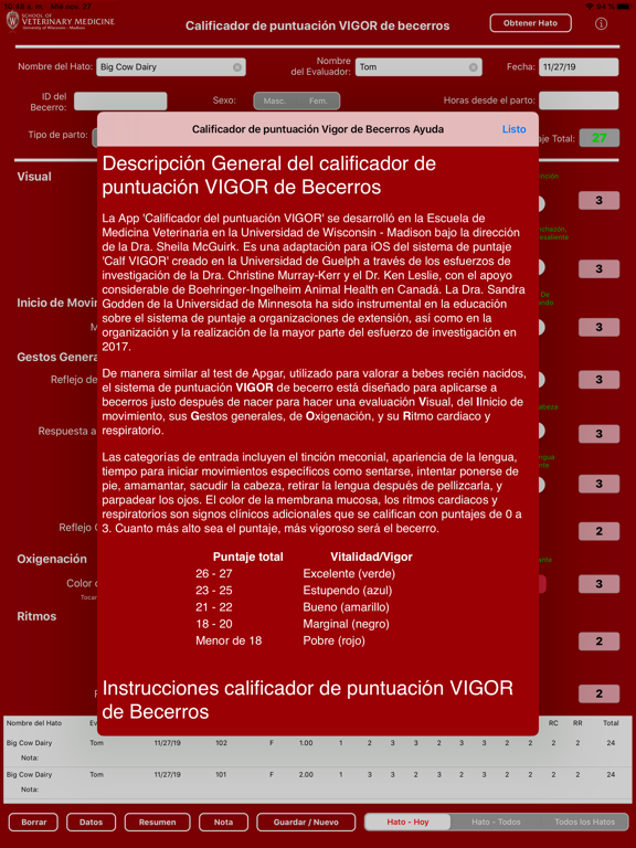 Calf VIGOR Scorer screenshot 3