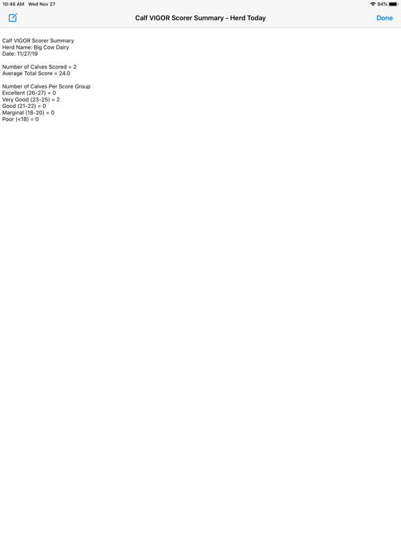 Calf VIGOR Scorer screenshot 5