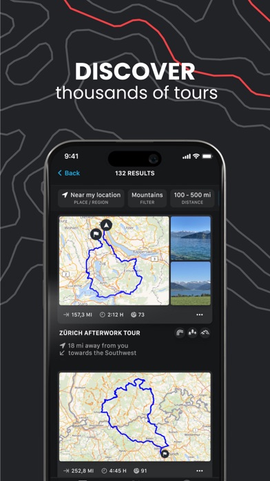 calimoto motorcycle routes screenshot 5