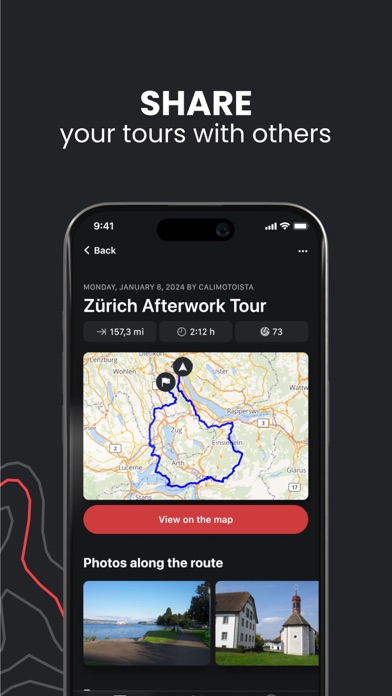 calimoto motorcycle routes screenshot 3