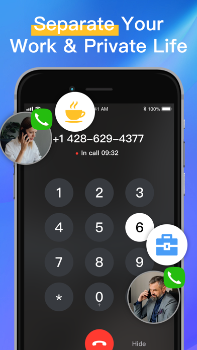 Call Now: 2nd Number Phone App screenshot 1