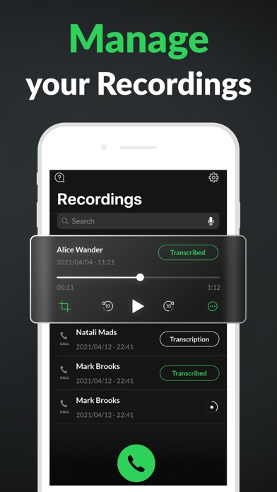 Call Recorder for iPhone. screenshot 2