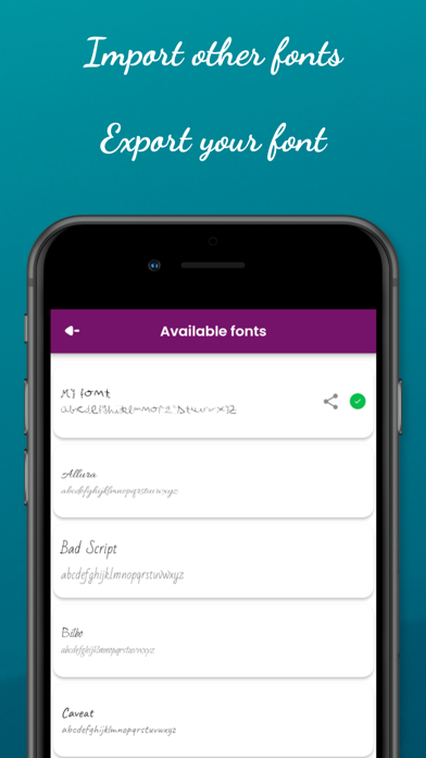 Calligrapher: Handwriting Font screenshot 1