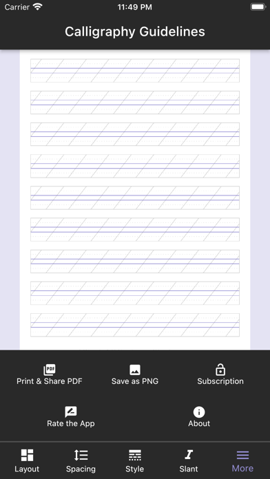 Calligraphy Guidelines screenshot 1