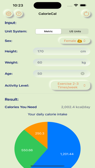 Calorie Calculator:Daily Needs screenshot 1
