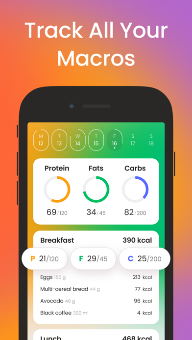 Calorie Counter & Food Tracker screenshot 1