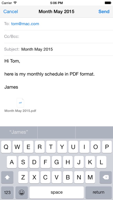 CalPrint for iPhone screenshot 3