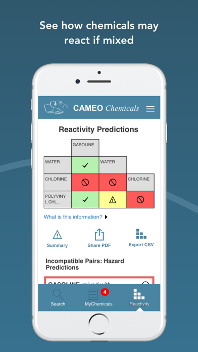 CAMEO Chemicals screenshot 1