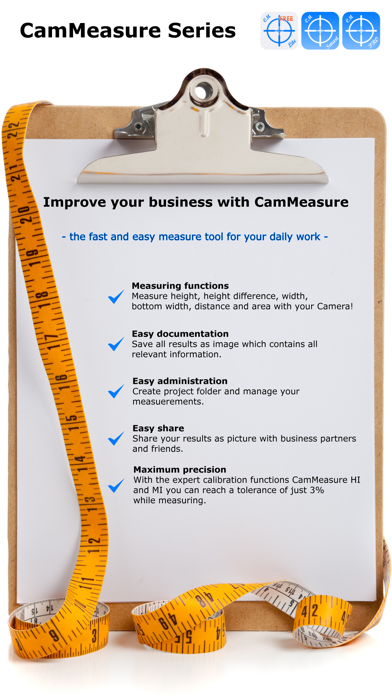 CamMeasure Smrt Measure height width distance area screenshot 1