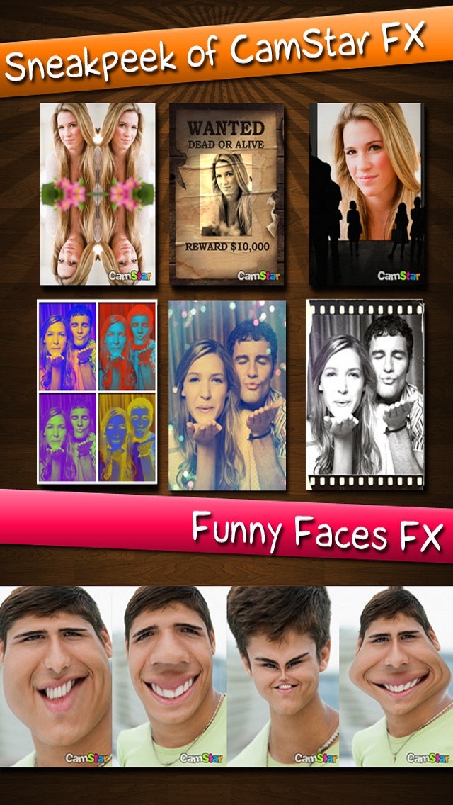 CamStar Pro - Fun Live Photo Booth FX via Camera and Video for IG, FB, PS, Tumblr screenshot 2