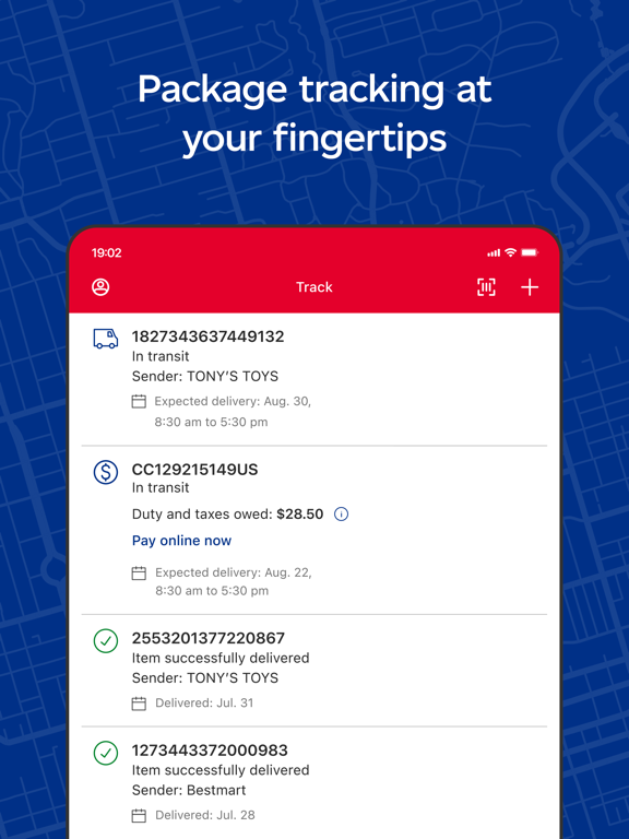 Canada Post screenshot 2