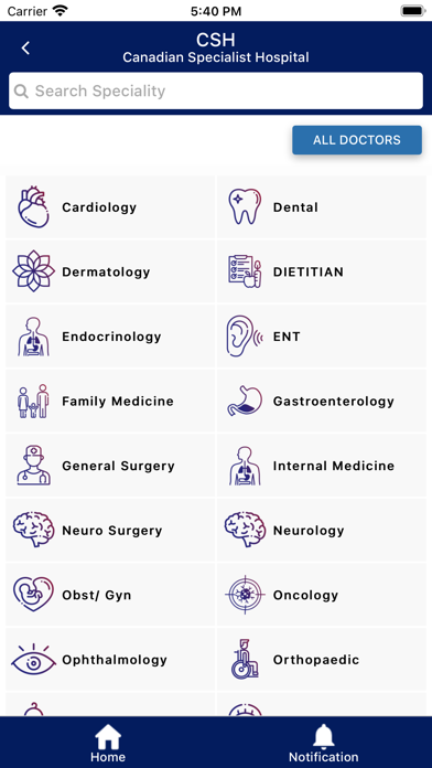 Canadian Specialist Hospital. screenshot 4