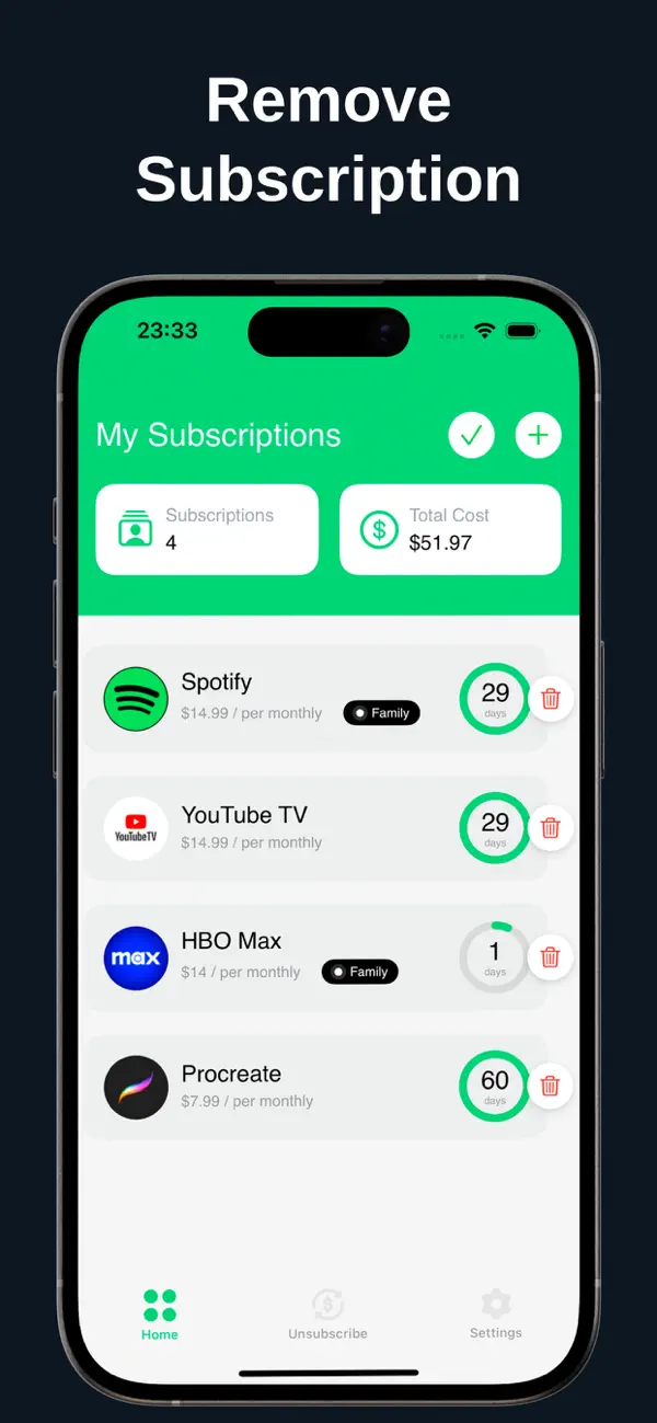 Cancel Subscriptions & Manager screenshot 1