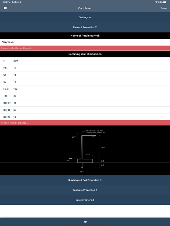 Cantilever Retaining Wall screenshot 9