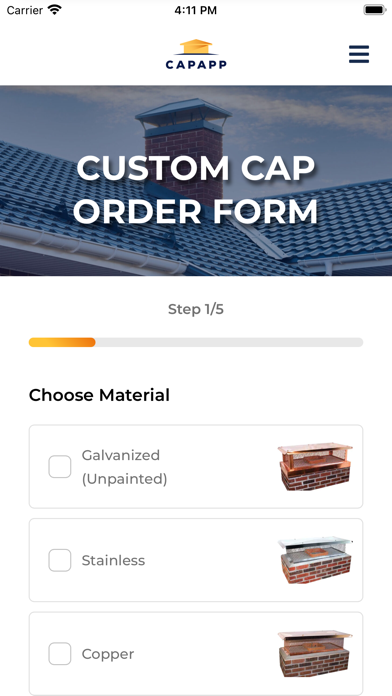 CapApp - Chimney Cap Builder screenshot 3