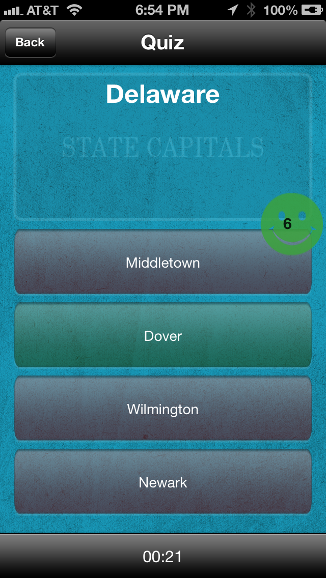 Capitals & States Quiz Game screenshot 2