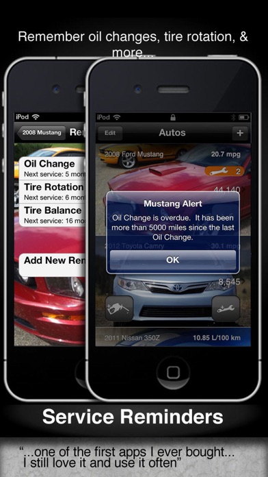 Car Care fuel & service log screenshot 1