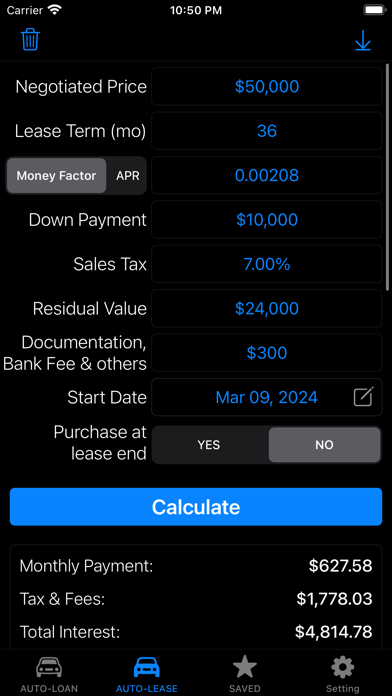Car Loan Calculator,Auto Lease screenshot 3