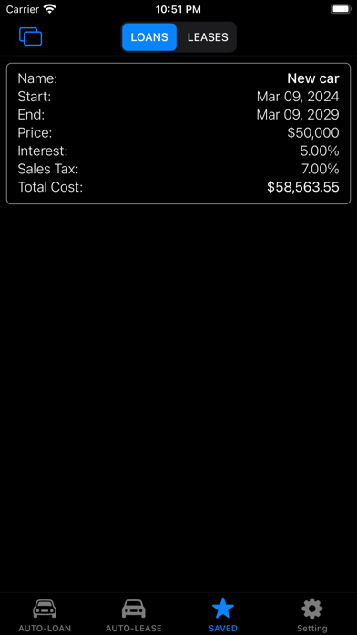 Car Loan Calculator,Auto Lease screenshot 1