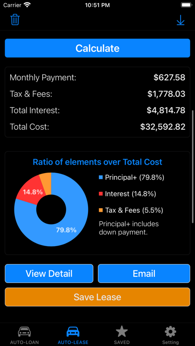 Car Loan Calculator,Auto Lease screenshot 2