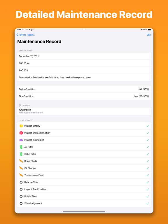 Car Maintenance Reminders screenshot 8
