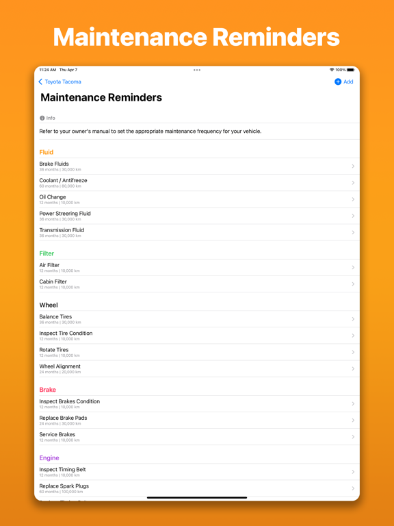 Car Maintenance Reminders screenshot 6