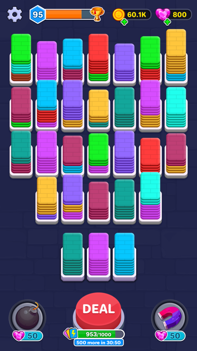 Card Shuffle: Color Sorting 3D screenshot 1