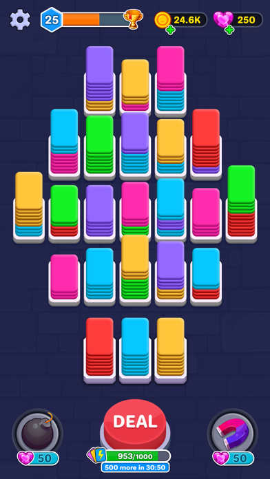 Card Shuffle: Color Sorting 3D screenshot 4