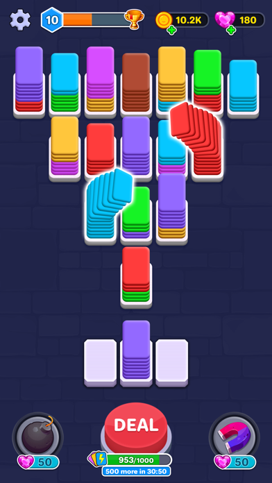 Card Shuffle: Color Sorting 3D screenshot 5