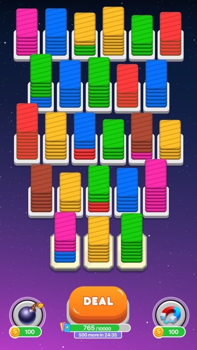 Card Shuffle - Color Sorting screenshot 1