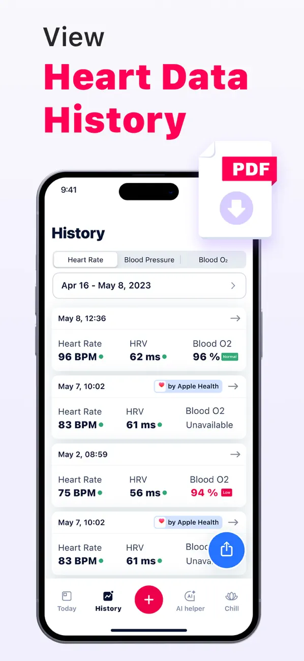 Cardi Mate: Heart Rate Monitor screenshot 2