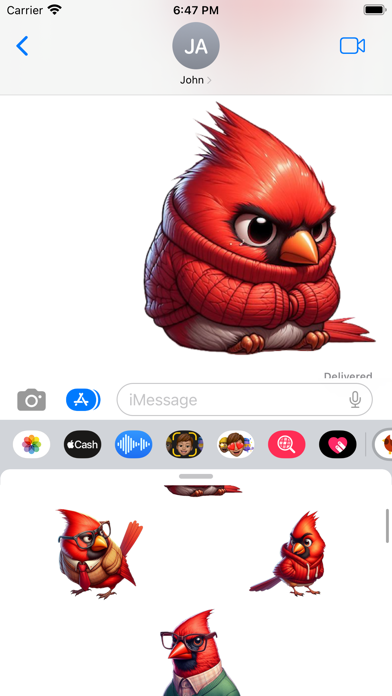 Cardinal Stickers screenshot 2