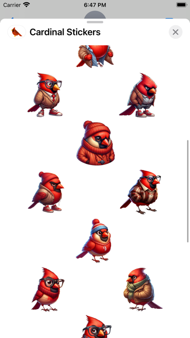 Cardinal Stickers screenshot 5