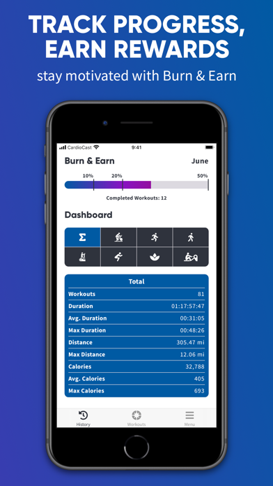 CardioCast: Cycling Workouts + screenshot 1