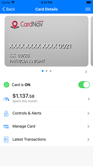 CardNav screenshot 3