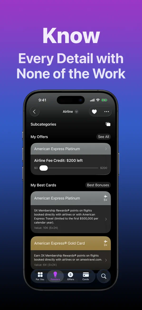 CardPointers for Credit Cards screenshot 2