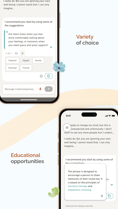 CareCompanion: empathy guide screenshot 2
