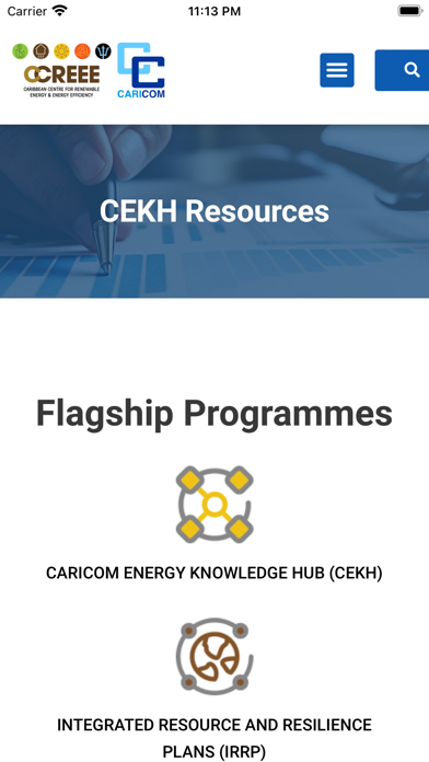 CARICOM Energy Knowledge Hub screenshot 1