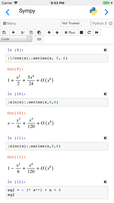 Carnets - Jupyter screenshot 3