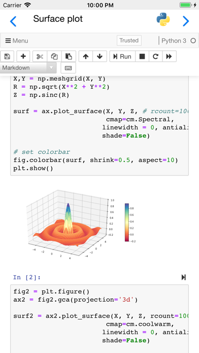 Carnets - Jupyter screenshot 1