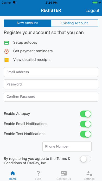 Carpay screenshot 2