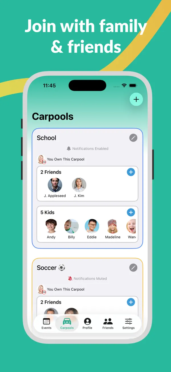 Carpool Kids: Family Calendar screenshot 5