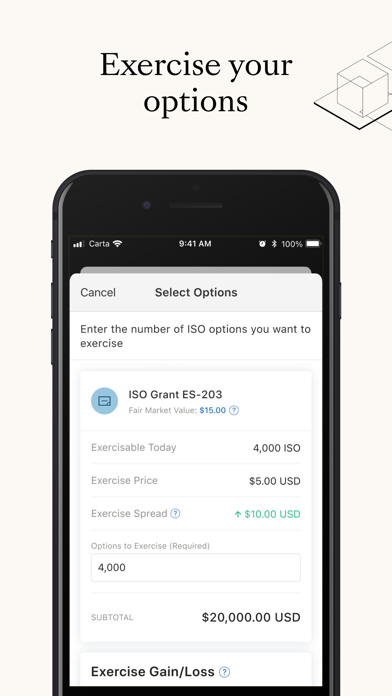 Carta - Manage Your Equity screenshot 2