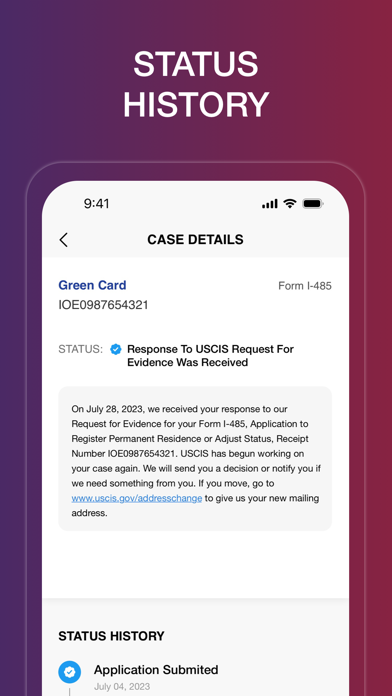 Case Tracker for USCIS Cases screenshot 2