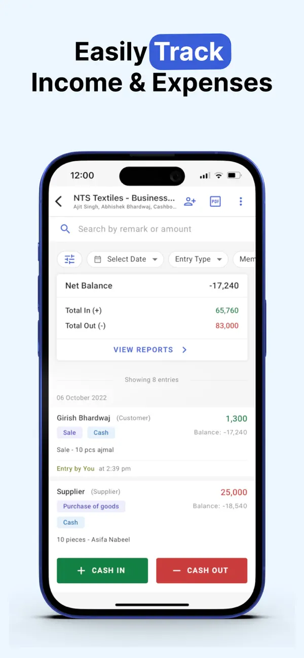 Cash Book - Balance & Expense screenshot 3