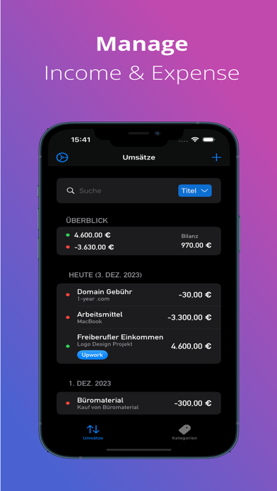 Cash Book: Manage transactions screenshot 1