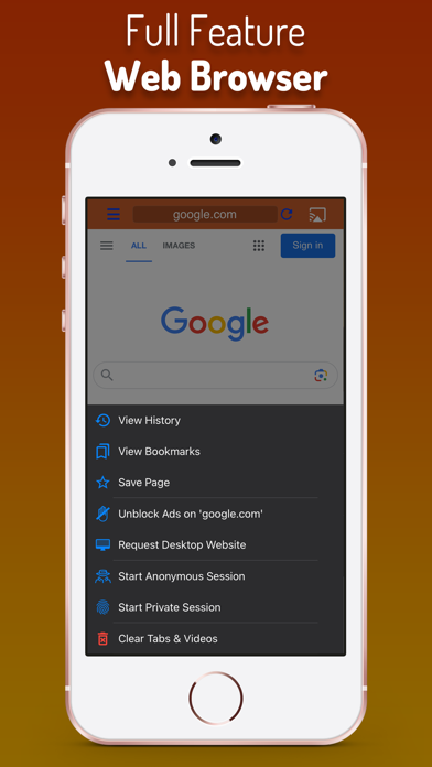 Cast Web Videos to TV - iWebTV screenshot 1