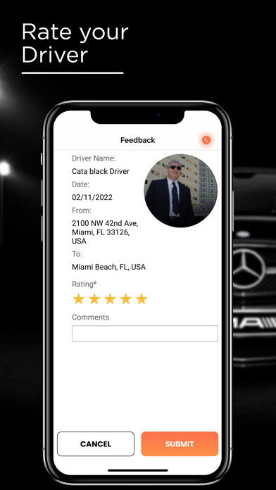 Cata Black Car- Chauffeurs MIA screenshot 1