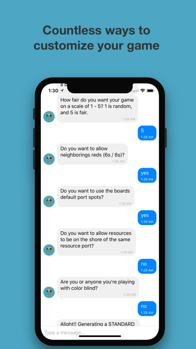 Catan Map Generator Chat Bot screenshot 2